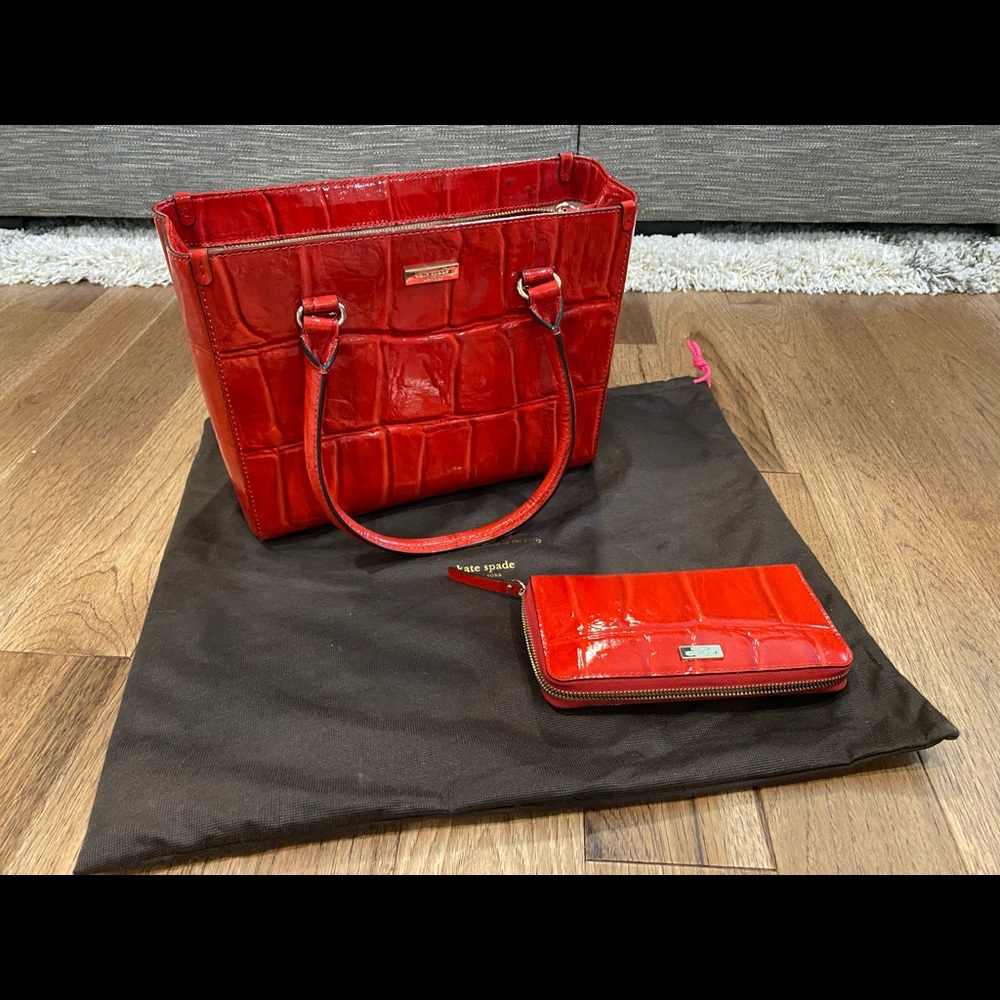 Kate Spade Knightsbridge Quinn handbag AND Knightsbridge Neda wallet
